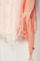 Leichter koralle Damen Schal mit Farbverlauf - Modeschal von Q2 - Detailansicht