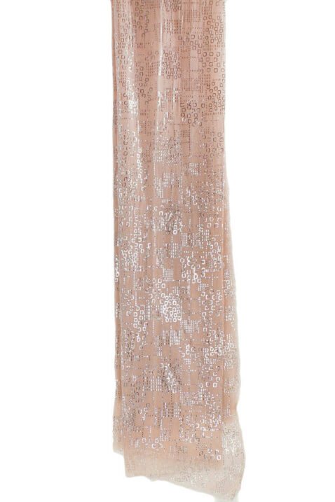 Rosa leichter Damen Schal in Glanzoptik - Modeschal von Lil Moon - Detailansicht