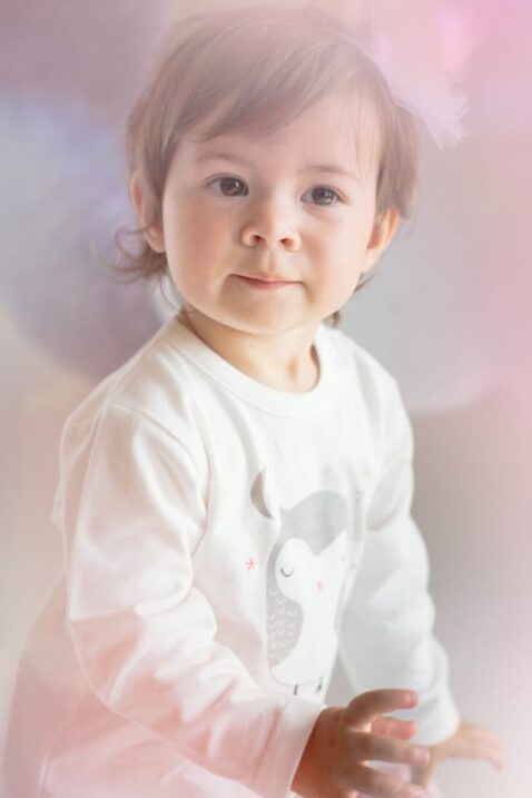 Ecru weißes Baby Mädchen Langarmshirt mit Eulen Motiv - Langarm Tier Shirt & Babyshirt von Pinokio - Kinderphoto