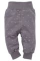Graue Baby Mädchen Leggings Sweathose mit Sternen Motiven Glitzer - Babyhose & Schlafhose von Pinokio - Vorderansicht