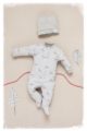 Beiger Baby Jungen Schlafoverall mit Füßen & Füchsen - Schlafanzug & Strampelanzug Tier Overall einteilig von Pinokio - Inspiration Lookbook