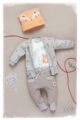 Beige Baby Sweatjacke mit Fuchs Motiven & Reißverschluss - Jungen & Mädchen Tier Pullover Sweatshirt Oberteil unisex von Pinokio - Inspiration Lookbook