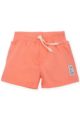 Koralle kurze Sommer Baby Shorts Hose mit Patch "SUN & FUN" & elastischer Gummizugbund mit Kordel für Jungen von Pinokio - Vorderansicht
