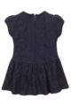 Babykleid Kinderkleid mit Spitze + Faltenrock in dunkelblau - Sommerkleid mit Reißverschluss von Dirkje – Rückansicht