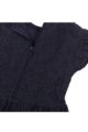 Babykleid Sommerkleid kurzarm mit Spitze + Faltenrock aus Baumwolle - Kinderkleid mit Reißverschluss in navy von Dirkje – Detailansicht