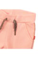 Babyhose Kinder Jogginghose mit Feinstruktur + Taschen - Leggings aus Baumwolle mit Glitzer-Paspel von Dirkje - rosa – Detailansicht