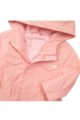 Kinderjacke Baby Kapuzenjacke mit Taschen + Reißverschluss - Parka für Mädchen mit Herz-Print - rosa - Detailansicht