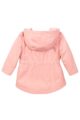 Babyjacke Kinder Sommerjacke aus Baumwolle mit Kapuze + Seitentaschen - Kapuzenjacke für Mädchen mit Herz Aufdruck von Dirkje - rosa - Rückansicht