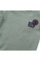 Baby T-Shirt Sommershirt aus weicher Baumwolle mit Rundhalsausschnitt + Weltkugel-Patch - Kurzarmshirt für Jungen in grün von Dirkje - Detailansicht