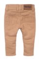 Baby Kinderhose Jeans mit Taschen + Leder-Patch aus Baumwolle – Jeanshose im Vintage-Look für Jungen aus Baumwolle von Dirkje - sand – Rückansicht