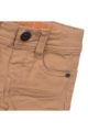 Baby Kinder Jeans-Shorts mit Taschen + Leder-Patch für Jungen - Kurze Hose aus Baumwolle Vintage beige von Dirkje - Detailansicht