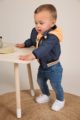 Baby Sommerjacke mit Kapuze + Taschen mehrfarbig für Jungen - Kinder Jeanshose blau aus Baumwolle - Babyphoto