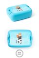 Blaue Jungen Animal Fußball Kinder Baby Lunchbox Brotdose mit Eichhörnchen Tiermotiv Geschenkbox 3 teilig - Sandwich Box Obstdose Schule, Kindergarten, Schwimmbad, Urlaub von AMUSE- Vorderansicht Brotbox
