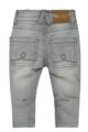 Baby Basic Jeans Hose grau lange Jeans in Used Optik mit Naht-Stitching Denim moderne Waschung - Kinder Mädchen Denim Jeanshose von DIRKJE - Rückansicht
