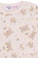 Baby Kinder Oberteil creme beige mit Tiermotiv Hasen, Baeren & Sternen für Mädchen & Jungen - Longsleeve mit Rundhalsausschnitt von MINOTI – Detailansicht