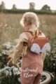 Mädchen mit Fuchs Kinder Rucksack Tier aus veganem Kunstleder klein - Hochwertiger Lederimitat Rucksack mit Reißverschluss, verstellbare Träger für Babys Handmade von LITTLE WHO - Lookbook Inspiration