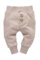 Baby Kinder Baumwollhose mit Seitentaschen für Mädchen + Jungen - Bequeme Babyhose mit Komfortbund - Vorderansicht von PINOKIO - Vorderansicht