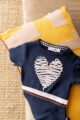 Mädchen 2er Babyset mit Kinderkleid gerippt, Herz, Print & Rundhalsausschnitt in Blau Sommer - Basic Sommer Baby Leggings hellrosa von DIRKJE - Inspiration Lookbook