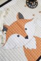 Baby Kinder XL große Spieldecke Spielmatte mit Fuchs Tiermotiv 150x200 cm von Love by Lily - Detailansicht Fox Playmat Krabbeldecke