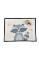Raccoon Waschbär Baby Kinder große Spielmatte Spieldecke gesteppt 150x200 cm mit rutschfestem Boden von Love by Lily - XL Krabbelmatte Vorderansicht