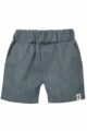 Leichte Sommer Baby & Kinder Shorts kurze Hose mit Kaktus Patch für Jungen im Jeans Blau von Pinokio - Vorderansicht Sommerhose