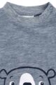 Baby & Kinder Jungen Shirt mit Bären Motiv & LITTLE COOL DUDE Schriftzug hellblau meliert von Jacky - Detailansicht für Langarmshirt & T-Shirt