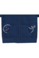 Jungen Kinder & Baby Kapuzen-Sweatjacke langarm Oberteil mit Wal Tiermotiv, Zipper, Patch & Taschen in Blau von Jacky - Detailansicht Hoodie Schubtaschen