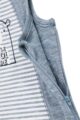 Baby Kinder Sommerschlafsack mit Druckknöpfe, Bär & Streifen in Weiß Blau Öko-Tex® Standard 100 für Jungen von Jacky - Detailansicht Babyschlafsack seitlicher Reißverschluss mit Schutz