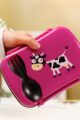 Baby & Kinder Lunchbox Kids Brotdose mit abnehmbaren Kühleakku, Besteck & Kuh in Lila von Carl Oscar - Detailansicht Tier Frühstücksbox school & breakfast