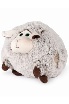 Baby Kinder Kuscheltier Schaf Sheep Handwärmer für Jungen & Mädchen - Großer Tier Soft Plüsch 3-in-1 Muff, Plüschtier, Kissen Wärmekissen Pillow von COZY NOXXIEZ - Vorderansicht Kleinkinder Stofftier