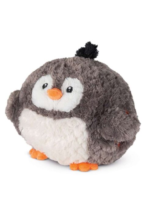 Baby Kinder Kuscheltier Pinguin Handwärmer für Jungen & Mädchen - Großer Tier Soft Plüsch 3-in-1 Muff, Plüschtier, Kissen Wärmekissen Pillow von COZY NOXXIEZ - Vorderansicht Kleinkinder Stofftier Penguin